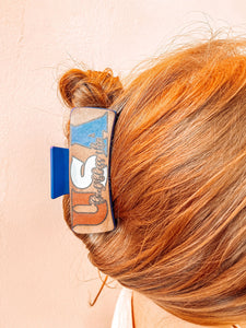 USA Leather Claw Clip