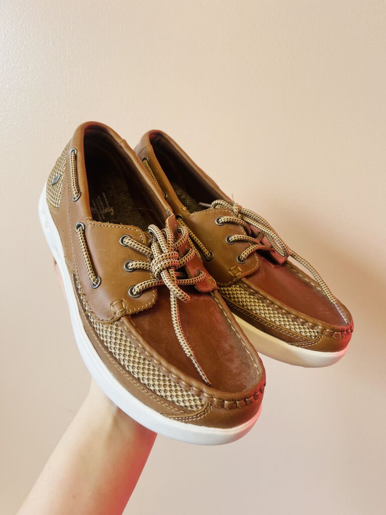 (8.5) Guy Harvey Tan Shoes Mens