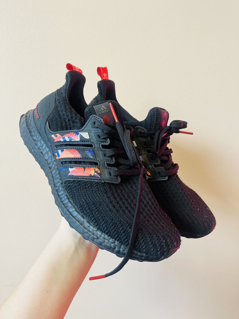 (8) Adidas Ultra Boost Black Shoes Mens