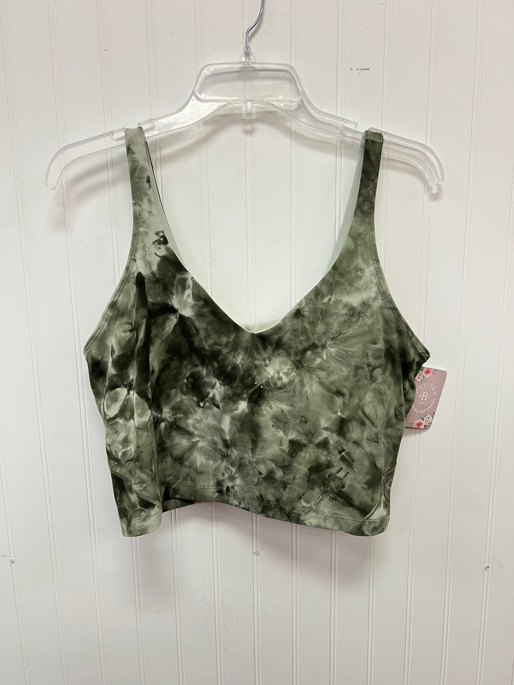 (14) Lululemon Green Tie Dye Aline Tank Womens