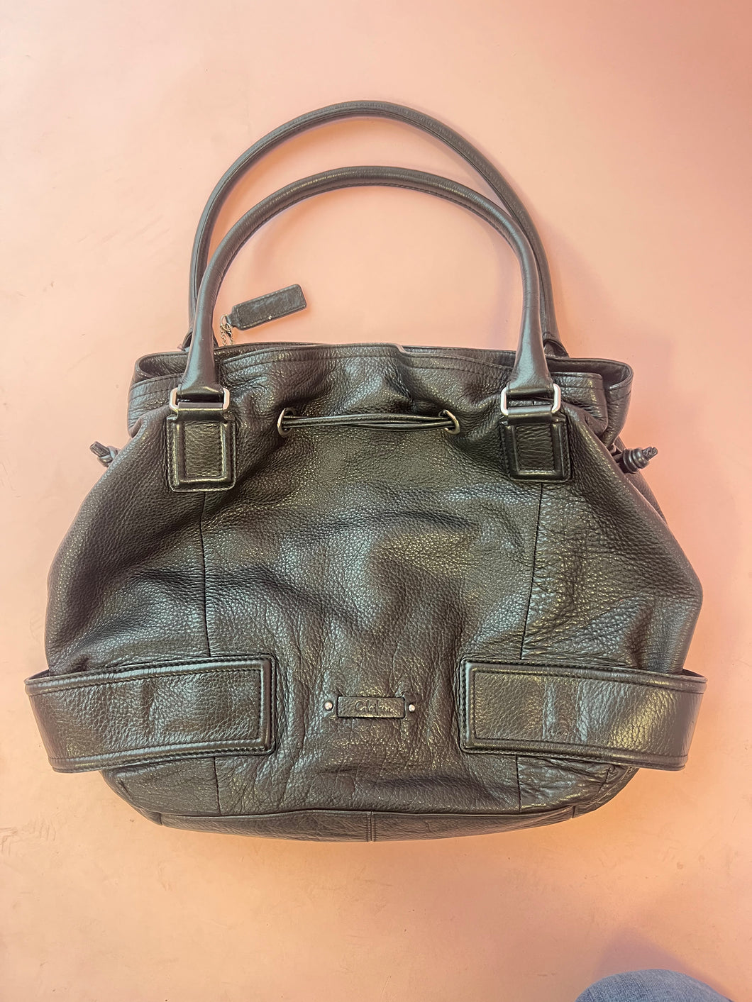 Cole Haan Black Slouchy Purse Womens