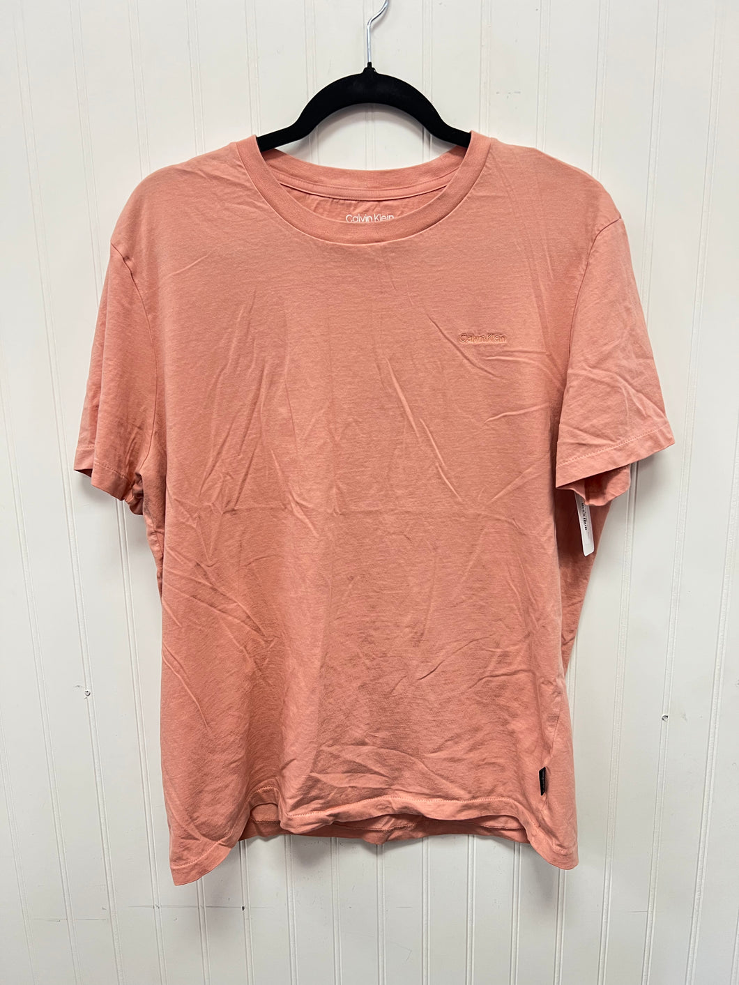 (L) Calvin Klein Peach Shirt Mens