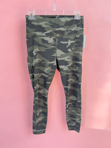 (S) Athleta Green Camo Leggings Womens