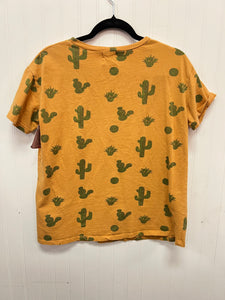 (S) Grace & Emma Yellow Cactus Shirt Womens