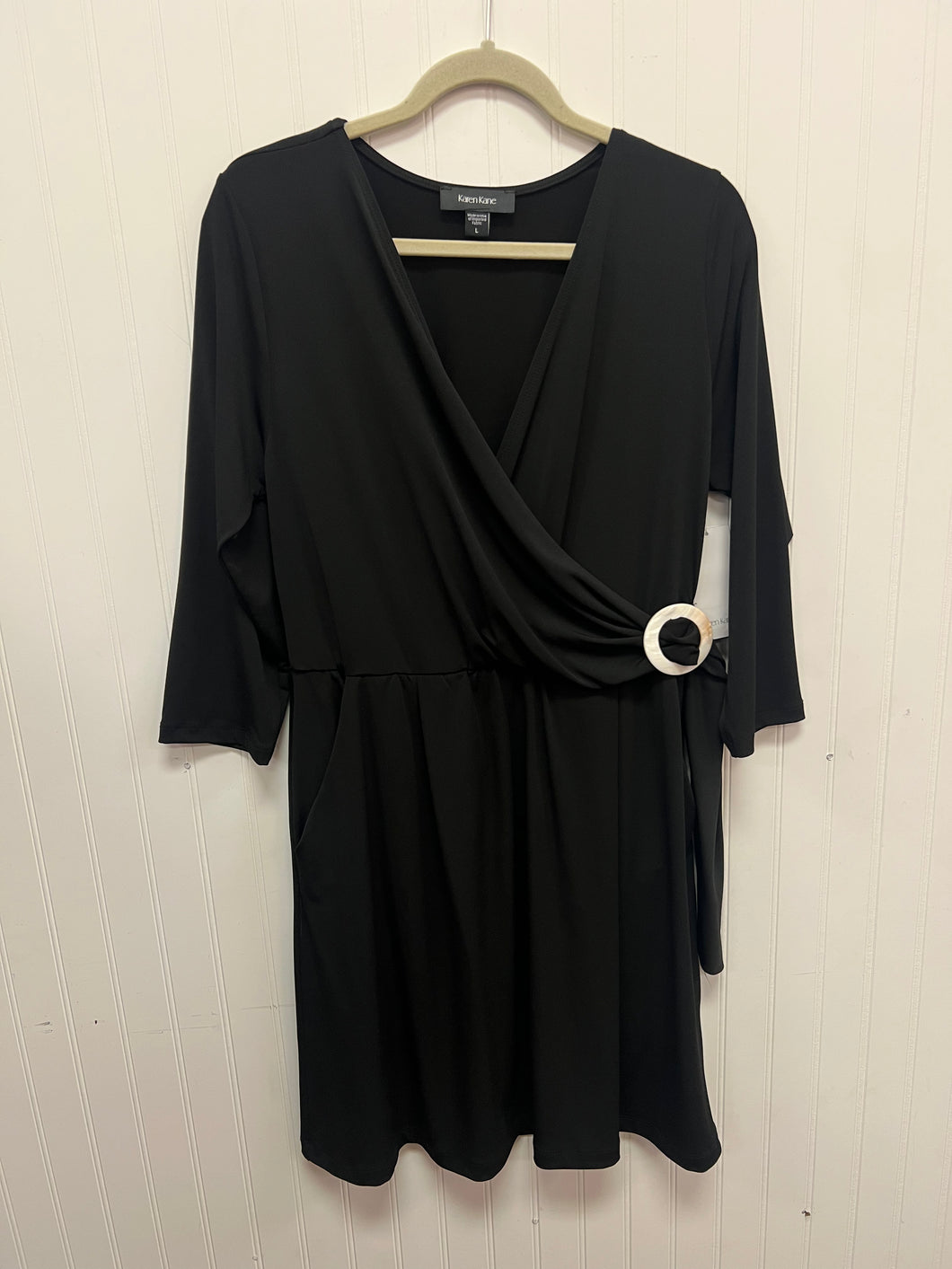 (L) Karen Kane Black Dress Womens