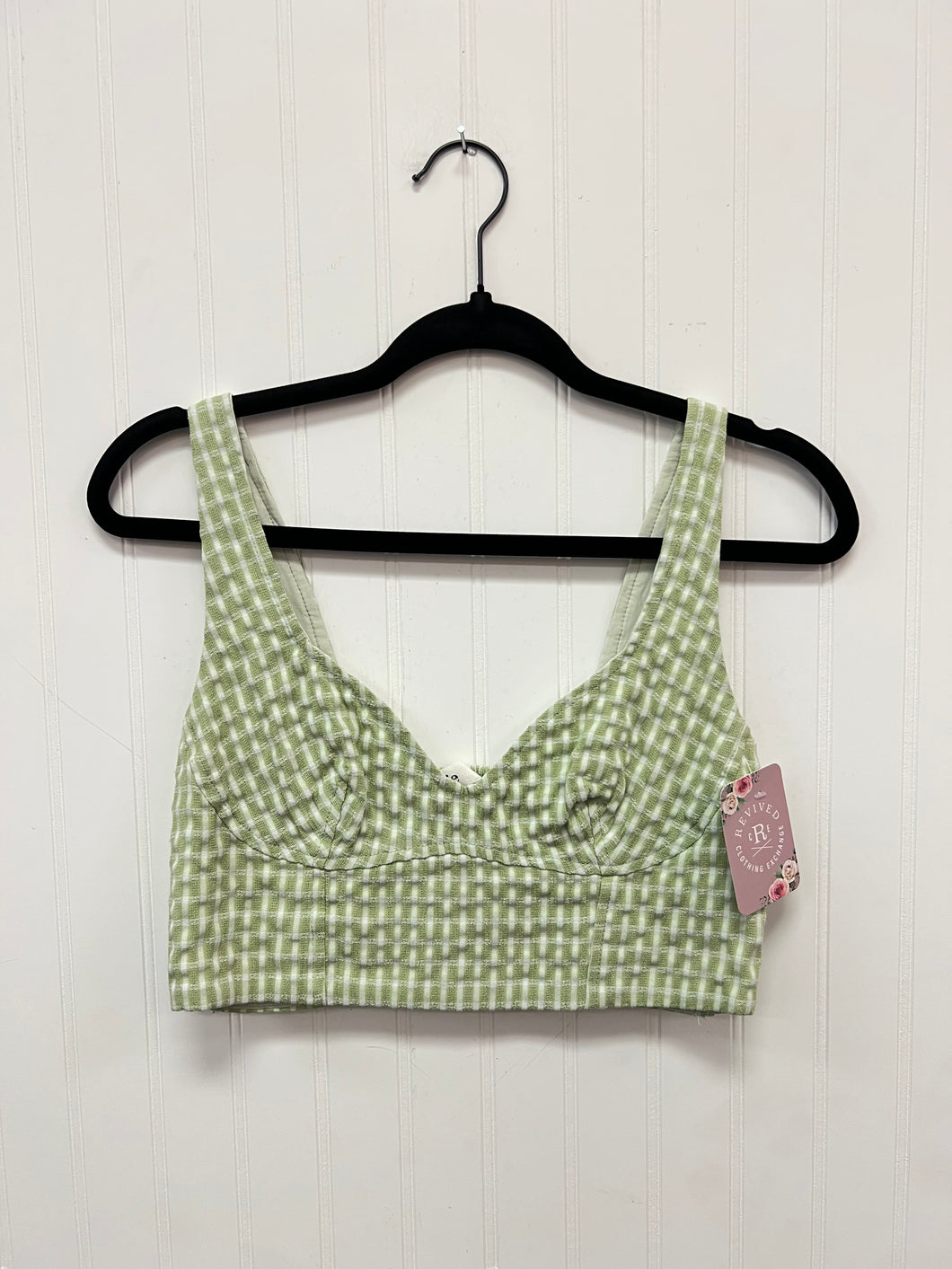 (S) Elodie Green Gingham Shirt Womens