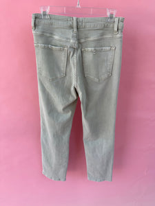 (28) Vervet Light Green Vervet Mom Jeans Womens