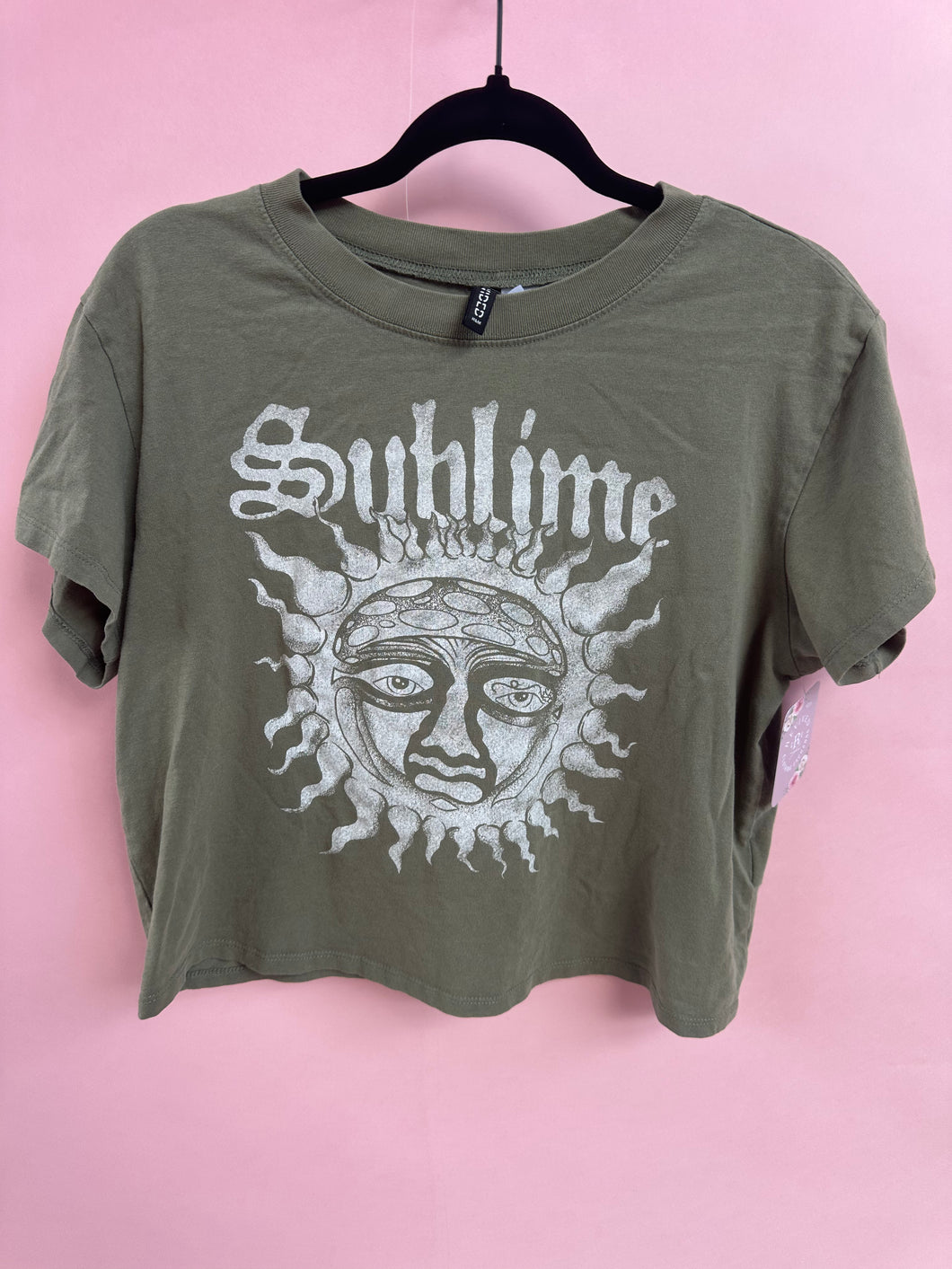(L) H&M Green Sublime Shirt Womens
