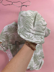 (2T) Rachel Zoe Linen Palm Leaf Set Boys