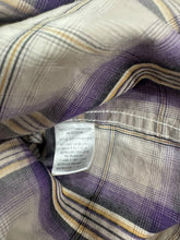 Load image into Gallery viewer, (2XL) Roper Men's Dark Purple Plaid Western Button Up