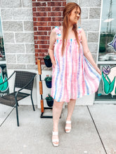 Load image into Gallery viewer, Cotton Candy Tie Dress