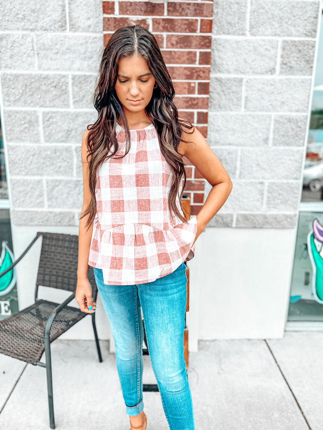Gorgeous Gingham Tank