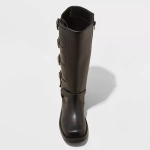 Wild Fable Black Rebel Tall Moto Boot