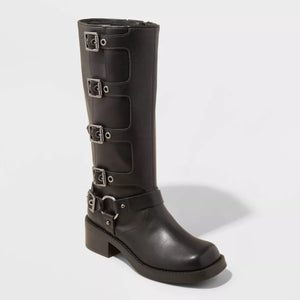 Wild Fable Black Rebel Tall Moto Boot