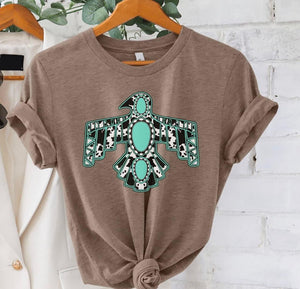 Cowprint Thunderbird Graphic Tee Women's
