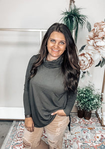 Olive Turtleneck Tunic