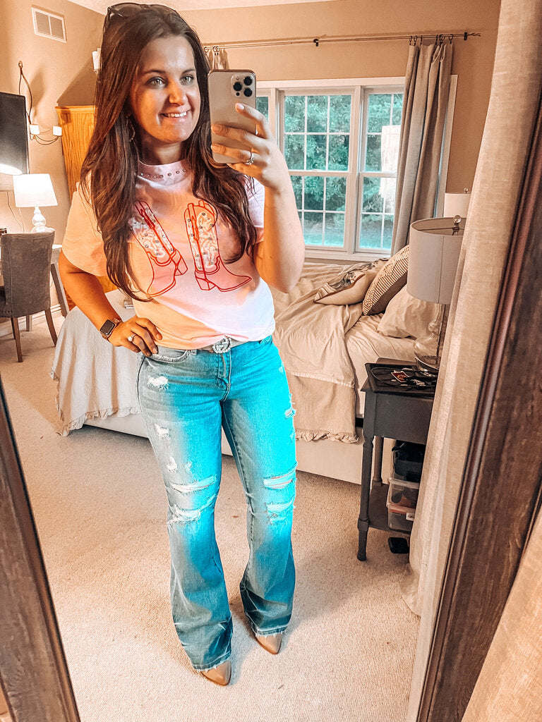 The Alison Distressed Flares
