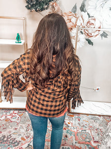 The Pumpkin Spice Fringe Shacket