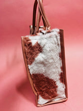 Load image into Gallery viewer, Cowhide Fuzzy Tote