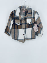 Load image into Gallery viewer, Woodland Tan Plaid Shacket Toddler