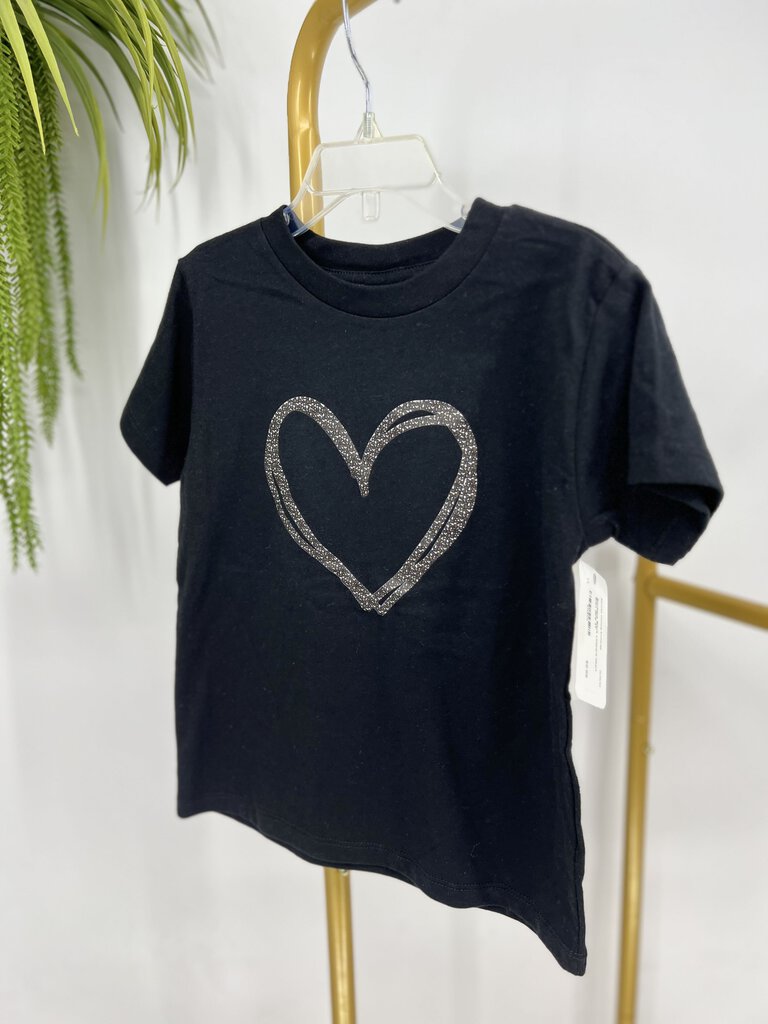 Boutique Black Leopard Heart Shirt Girls