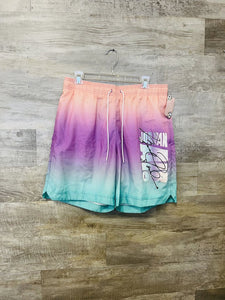 (L) Air Jordan Purple Ombre Swim Shorts Mens