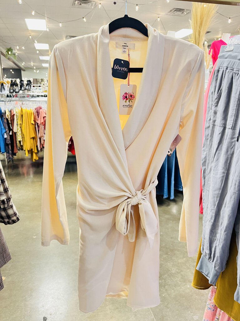 (L) Entro Blazer Wrap Dress Women's