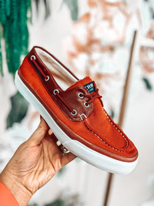 Sperry red sneakers discount