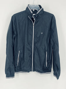 (M) Calvin Klein Black Lightweight Coat Mens