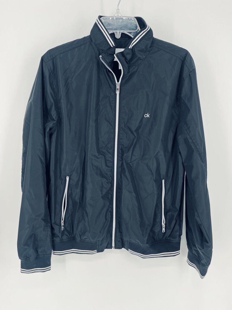 (M) Calvin Klein Black Lightweight Coat Mens