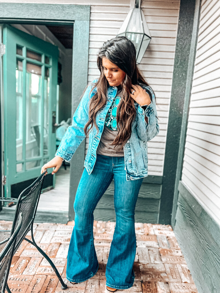The Lainey High Rise Pull On Flare Jean