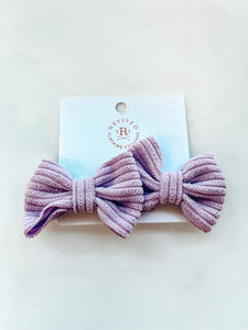 Lavender Bow Set