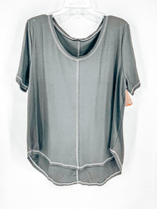 Rae Mode Black Athleisure Tunic Tee