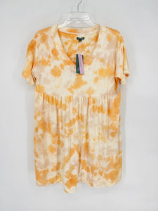 (S) Wild Fable Orange Tye Dye Dress Womens
