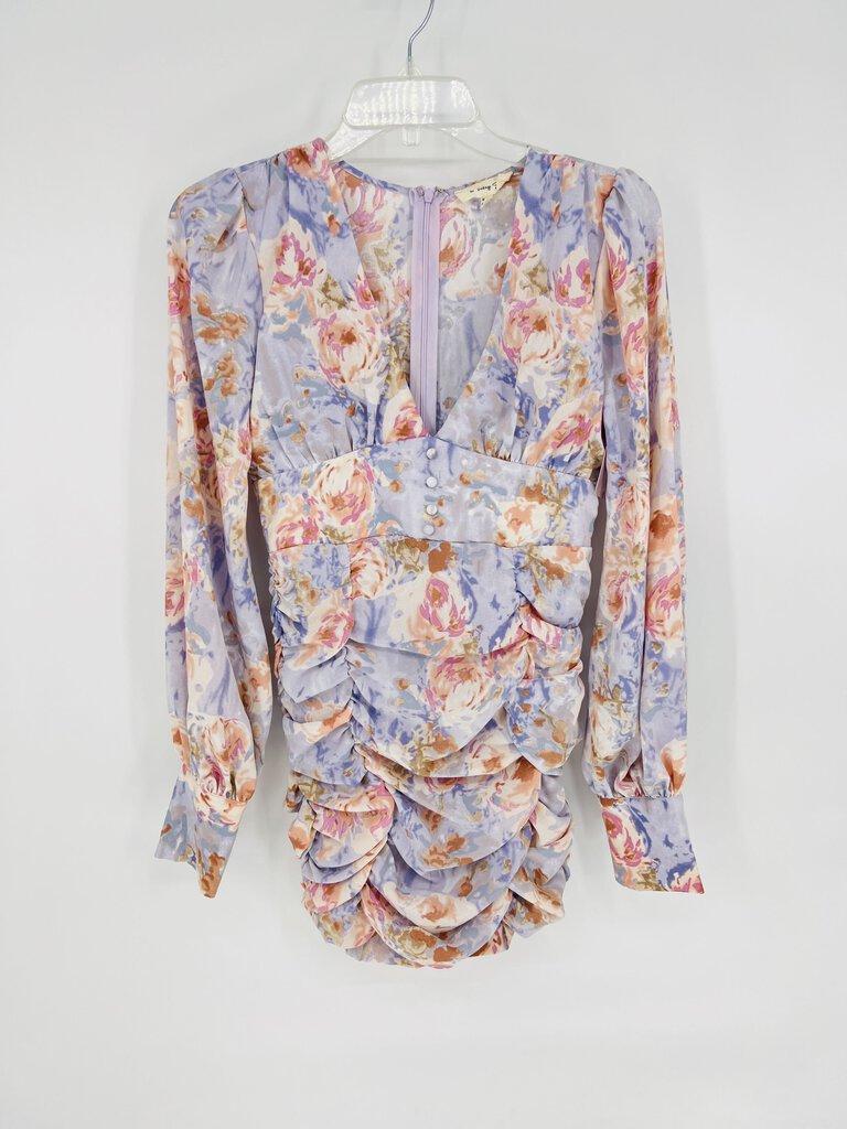 (S) The Vintage Shop Purple Floral Dress Womens