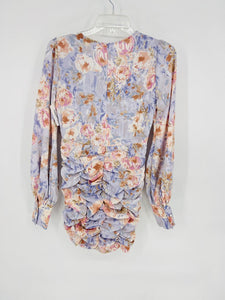 (S) The Vintage Shop Purple Floral Dress Womens