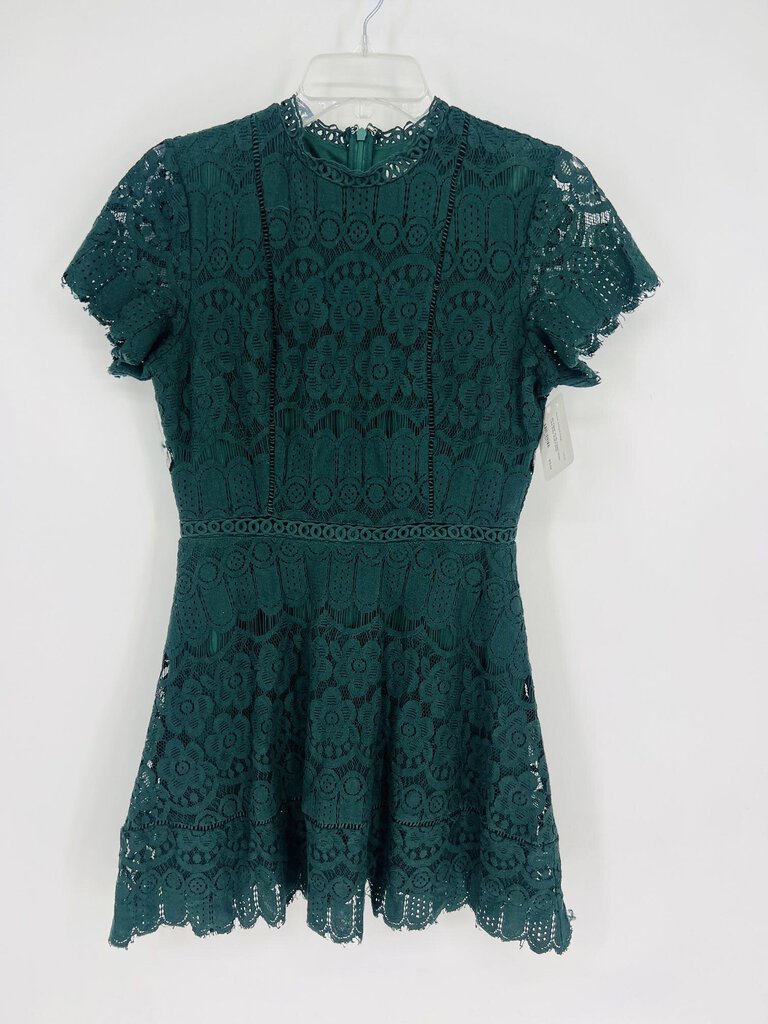 (S) Blu Pepper Green Lace Dress Woens