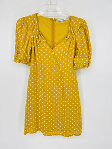 (Small) Hyfyve Yellow Polka DOt Dress Women's
