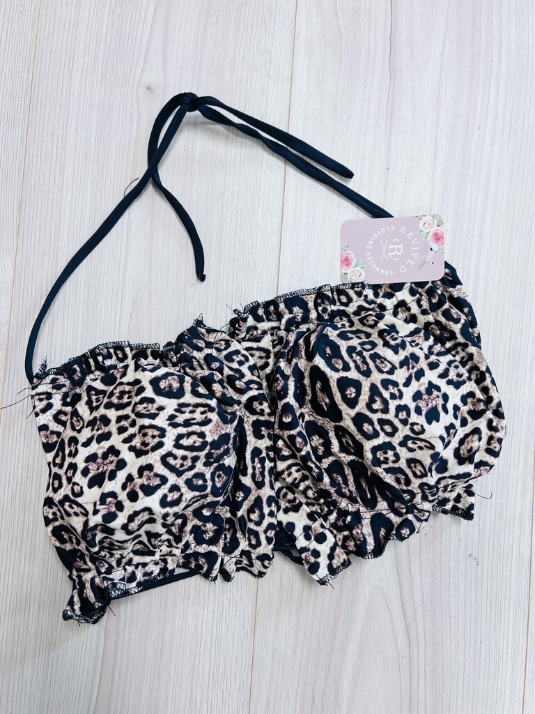 (XL) Boutique Leopard Swim Top Womens