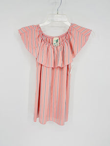 (14) Lily Bleu Pink Striped Shirt Girls