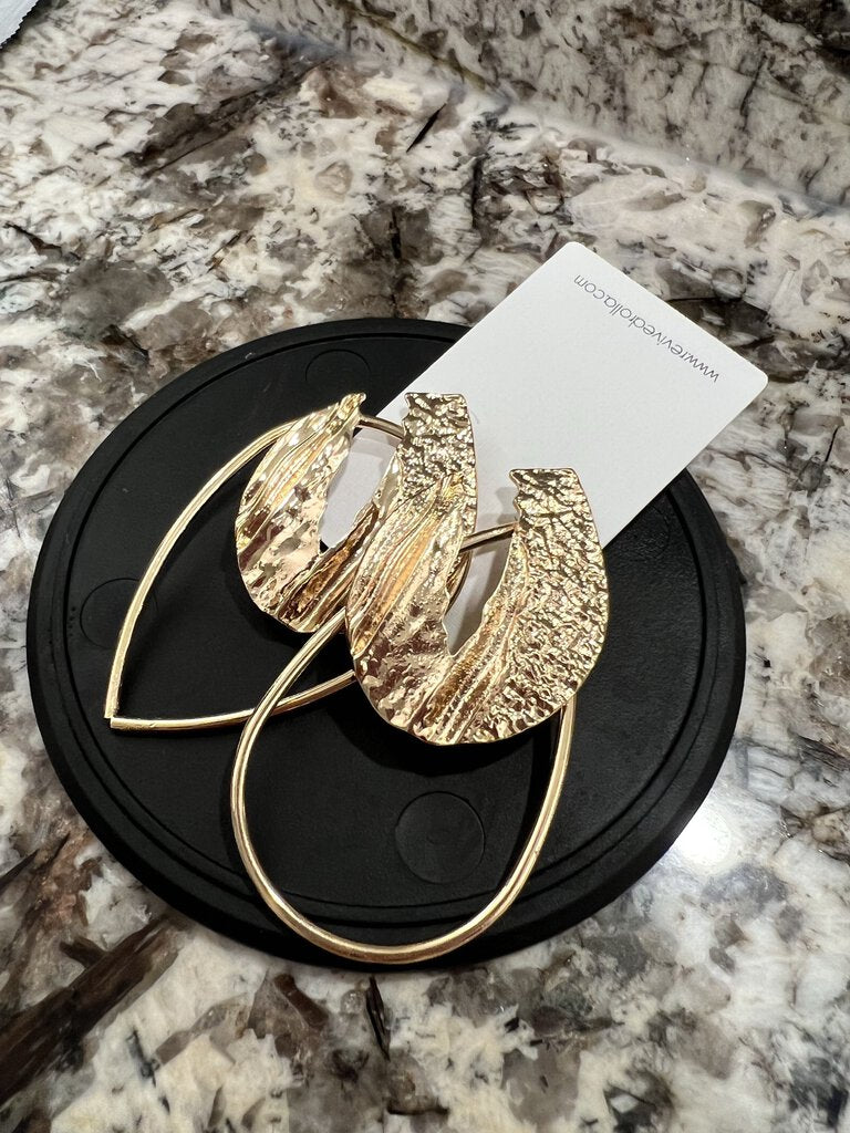 Gold Layered Hoop Earring
