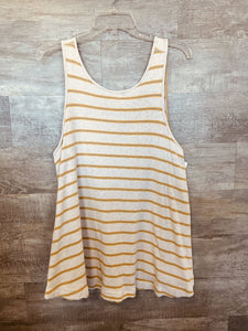 (M) Free People Mustard Striped Tunic Women's