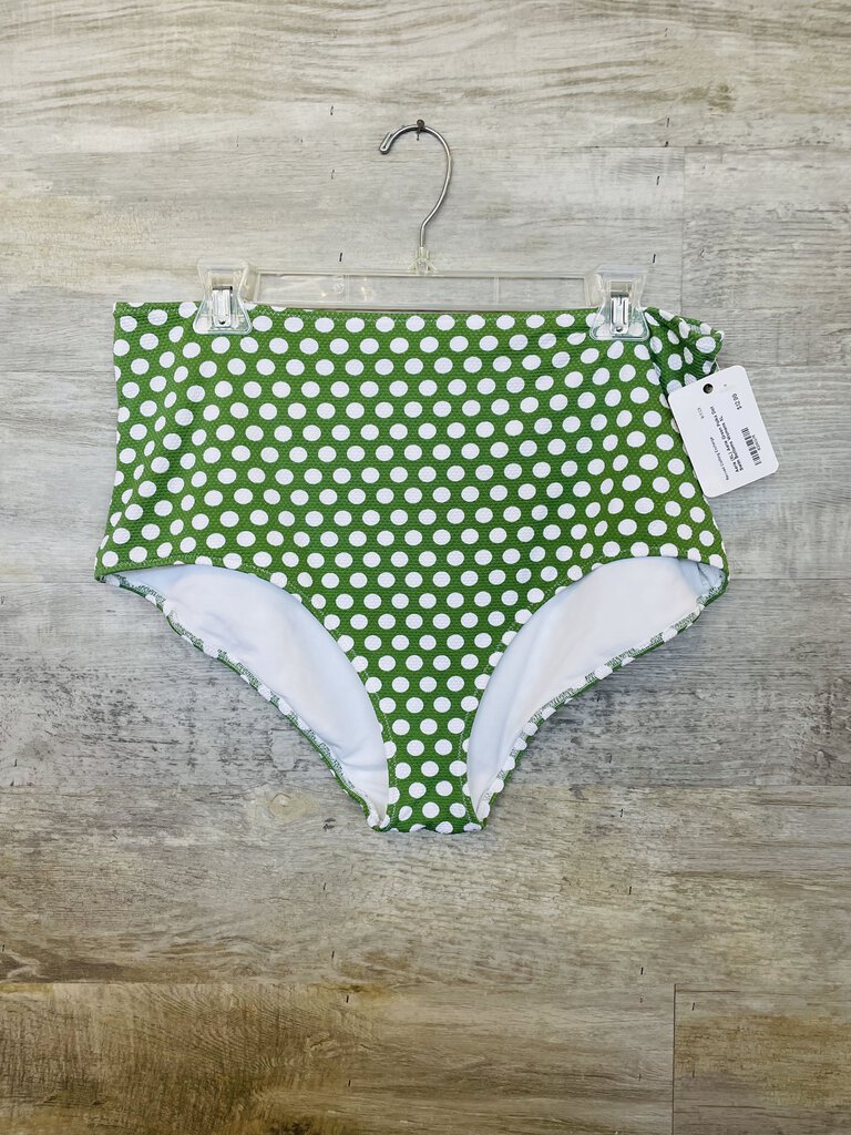 (XL) Aerie Green Polka Dot Swim Bottoms Womens