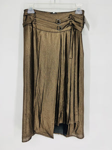 (S) Leith Gold Shimmer Skirt Womens