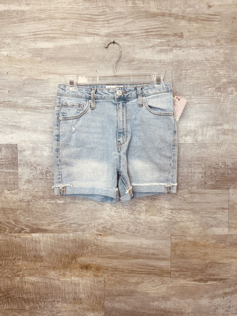 (3) Vanilla Star Lightwash Denim Shorts Women's