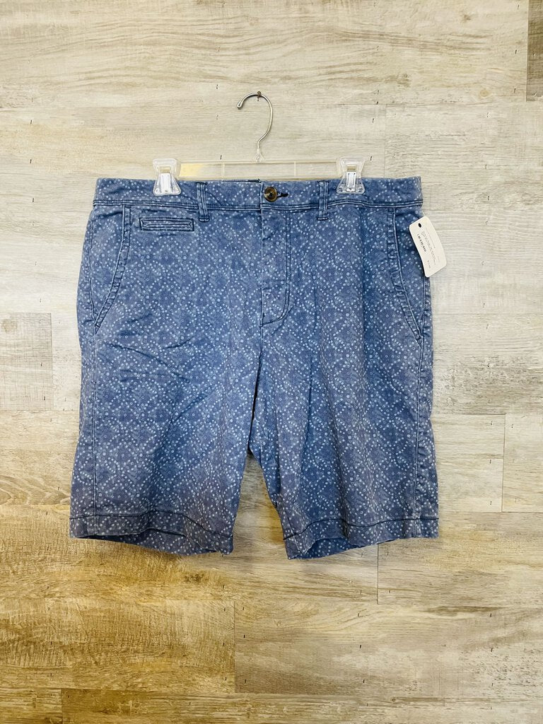 (36) American Eagle Blue Patterned Shorts Men's