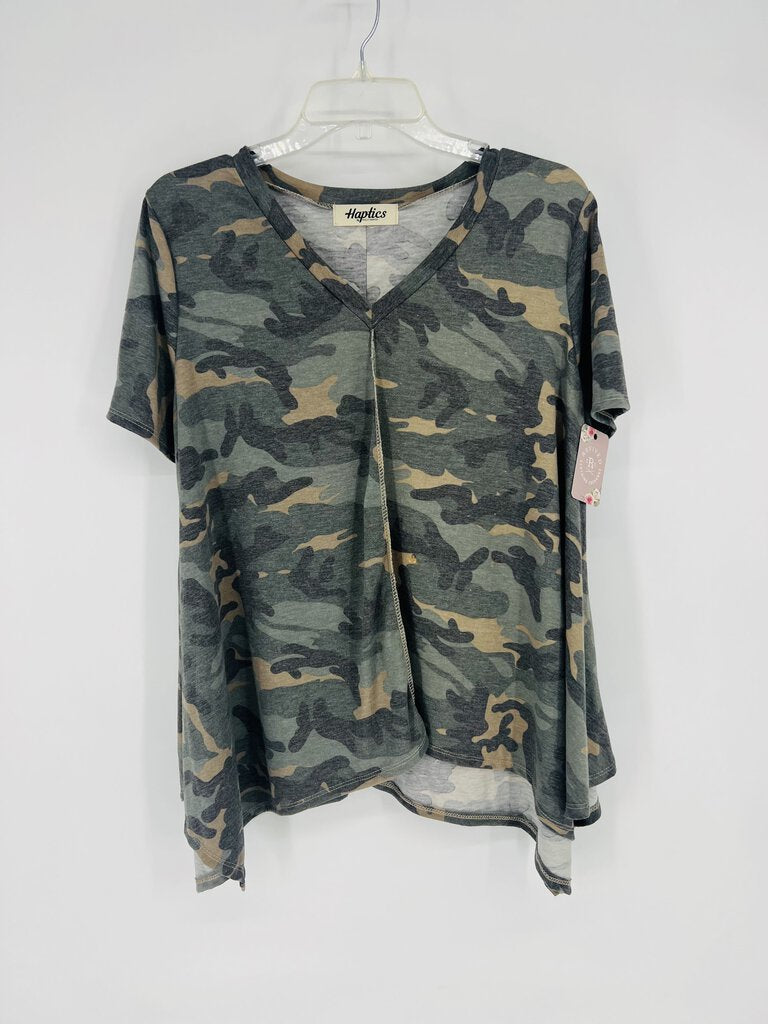 (M) Haptics Green Camo Tunic Tee Women's