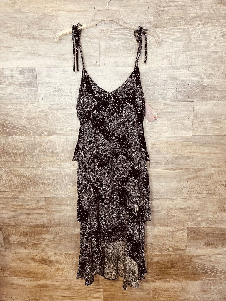 (10) Tommy Hilfiger Navy Polka Dot Ruffle Dress Women's
