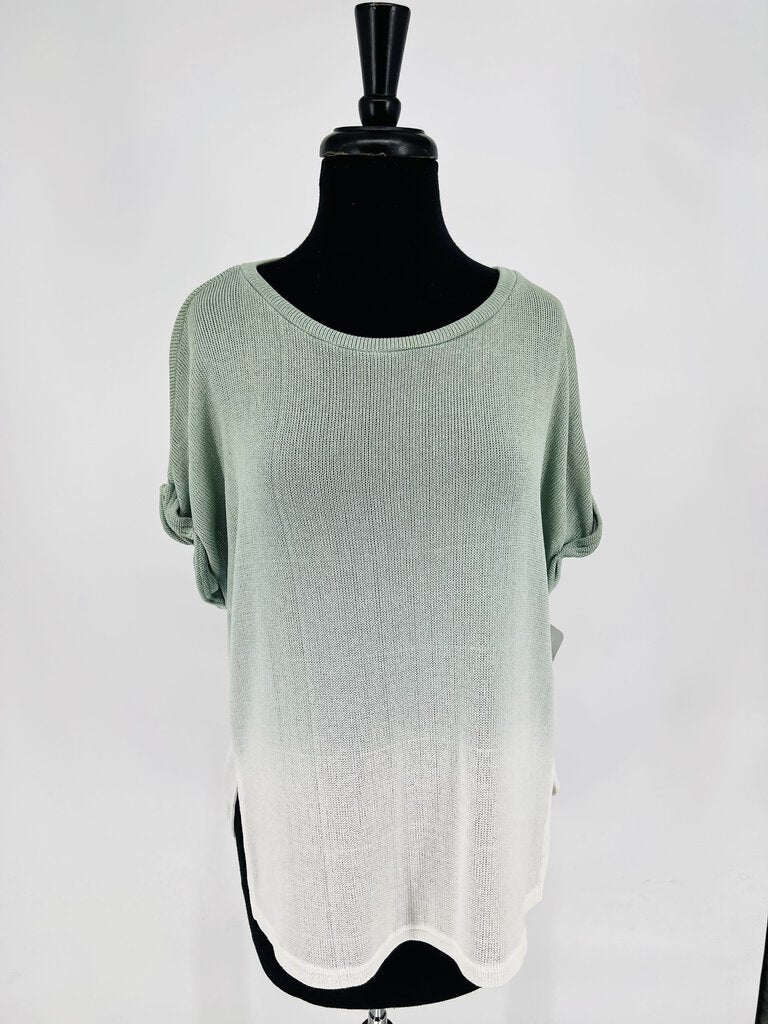 (Small) She + Sky Green Ombre Top Womens