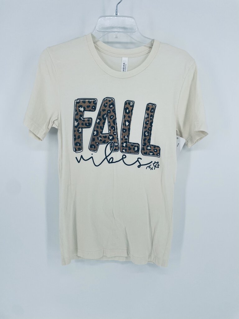 (S) Fall Vibes Leopard Crew Tee women's